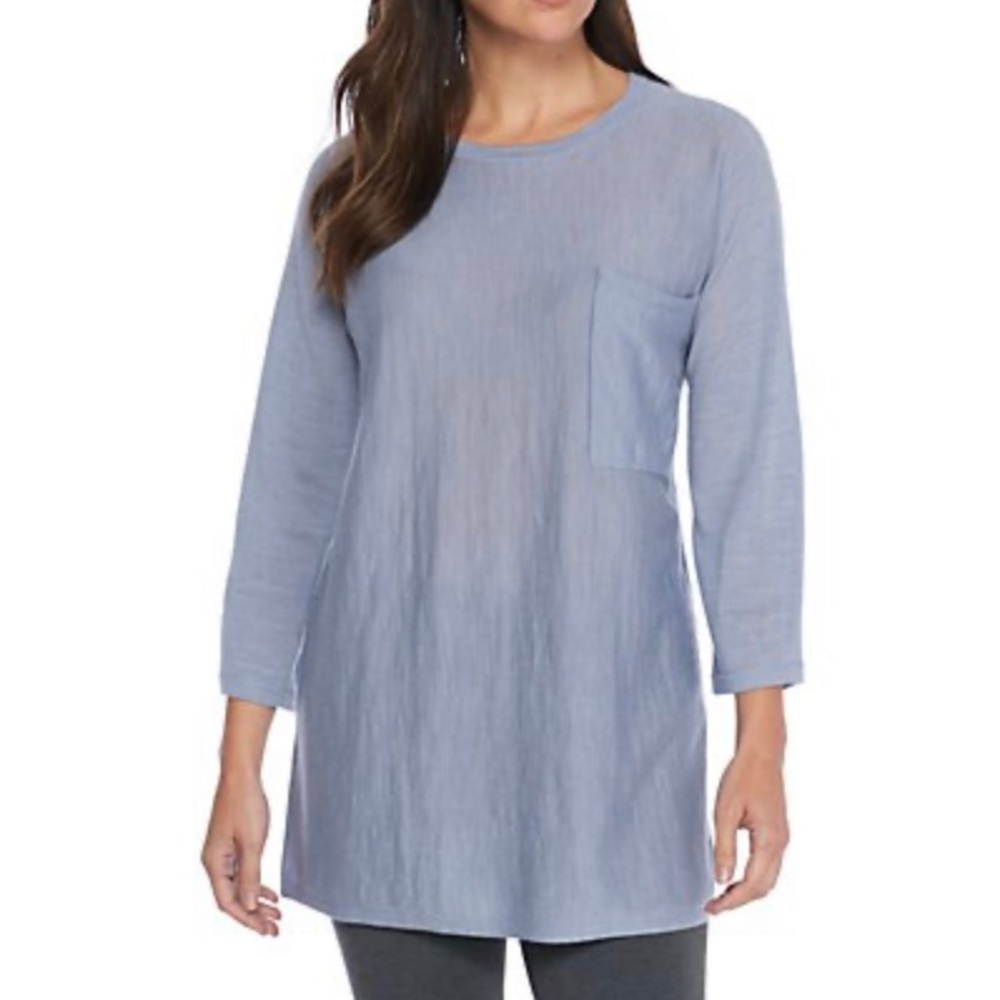Eileen Fisher Merino Wool Crew Neck Tunic